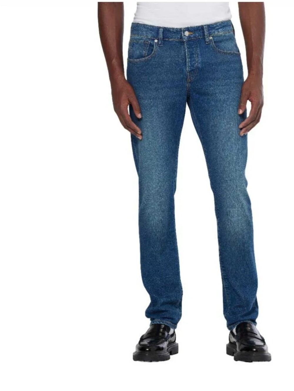 Scotch & Soda Button-Fly Slim Regular Washed Blue Jeans Mens 38/34